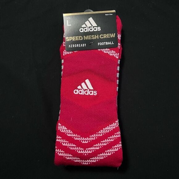 Adidas Speed Mesh Football Crew Socks Size L  NWT! - Picture 1 of 3
